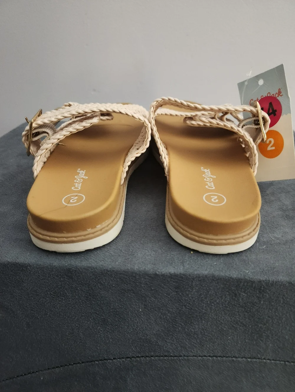 Cat & Jack Crochet Sandals – Girls Size 2 (NWT)